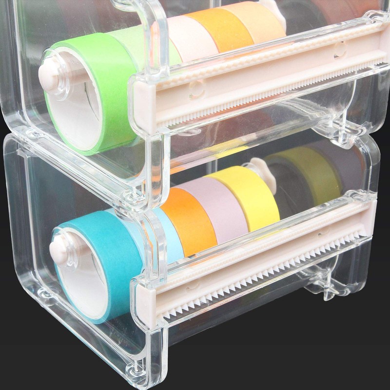 6Pcs Washi Tape Dispenser Cutter, Tape Holder Organizer, Washi Tape