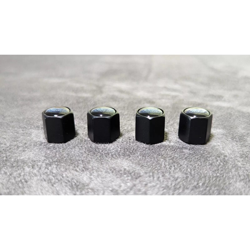 For: Ford 4pc Black Hex Ford Emblem Car Wheels Metal