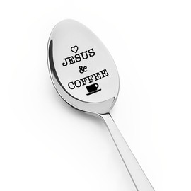 Coffee Lovers Spoon Gifts for Christian Gifts for Husband Gifts from Wife Valentines Gifts for Her Mum Retirement Gifts for Men Dad Fathers Day Birthday Gifts from Son Daughter Graduation Gift Ideas