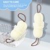 Toplive 2Pcs Bath Shower Loofah Sponge,Long Stretch Back Sponge Exfoliating