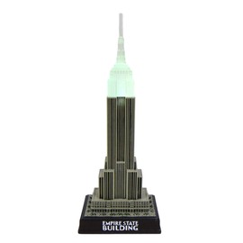 ZIZO New York Breath Taking Empire State Building Replica LED Light up 10" New York City NYC Souvenir Empire State Building Replica Statue of Liberty New York Figurine and Decoration FG264