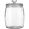 Folinstall Wide Mouth Apothecary Jar with Lid, 0.5 Gallon Glass