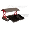 JCs Wildlife Red and Gray Large Fly Thru Bird Feeder