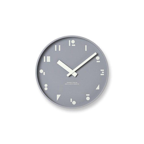 Lemnos Wall Clock Analog Quartz Watch M,S,S. SYO21-04 GY Lemnos Lemnos Diameter 20cm Thickness 4cm