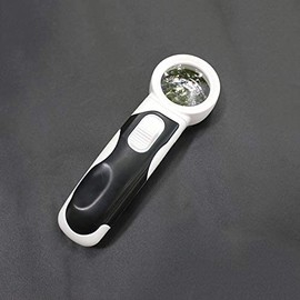 Lupa 16X con luces LED, lupa profesional de lectura de mano para manualidades de pasatiempos, degeneración macular