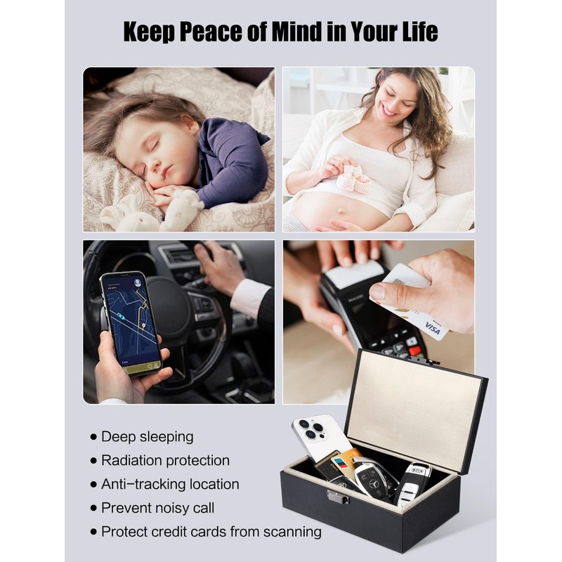 WHonor Faraday Box for Car Keys, RFID Signal Blocker Key