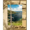 Saddle Mountain Souvenir Lake Tahoe Engraved Wood Picture Frame Portrait