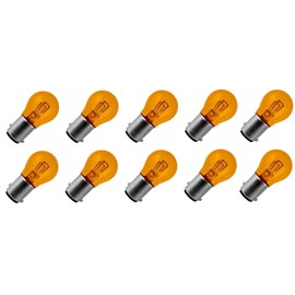 cyclingcolors BAY15D 12V 21/5W Orange Bulb (Pack of 10)