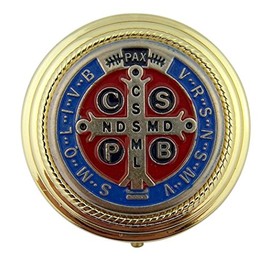 Autom Saint Benedict Cross Eucharistic Host PYX