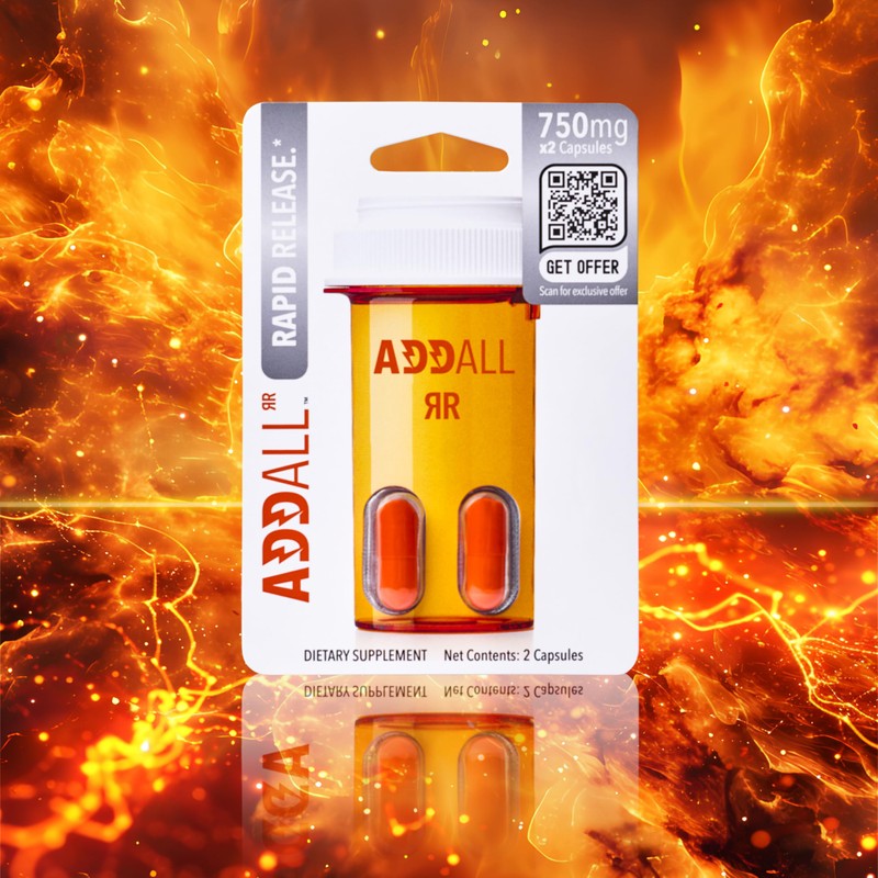 Addall Rapid Release Supplement (12 Pack) #1 Effective Alternative Brain