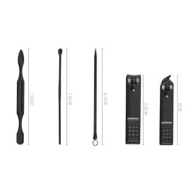 Unbranded 9 Piece Manicure Pedicure Beauty Kit With Compact Leather Case Nail Clippers...