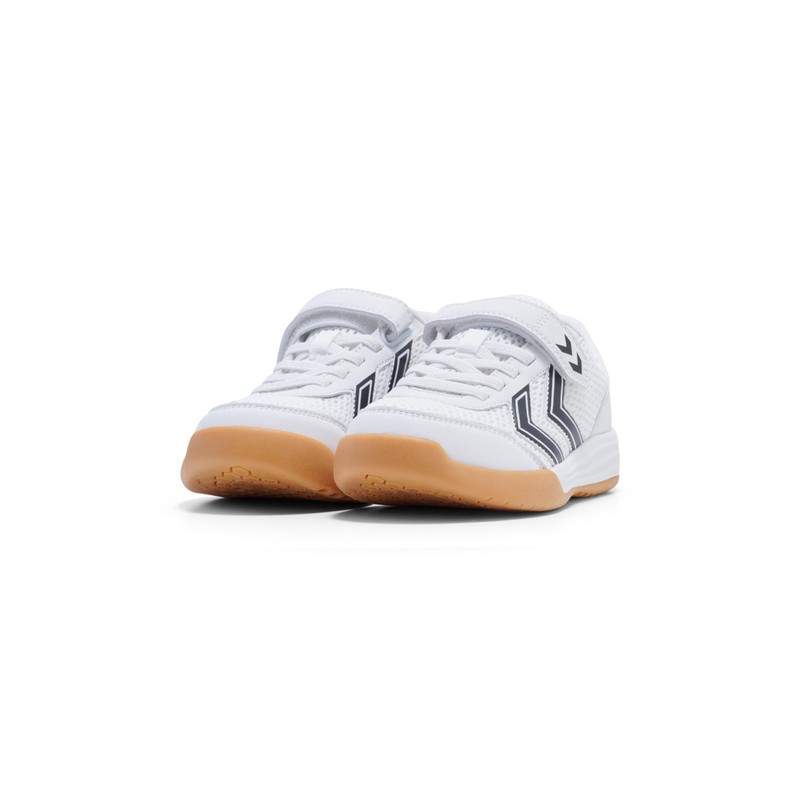 hummel MULTIPLAY Flex VC JR - Scarpe da Ginnastica, White/Black,