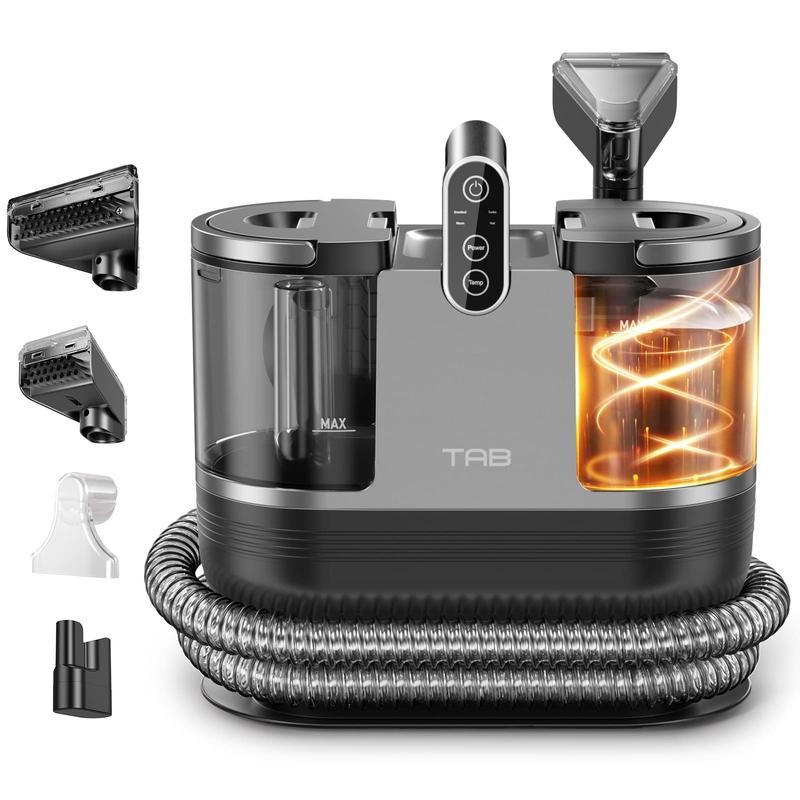 TAB Carpet Cleaner Machine, FastHeating Portable Upholstery Spot Cleaner Shampooer