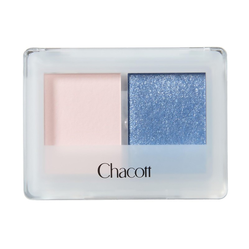 Chacott Eyeshadow Duo 602 White Milk Tea x Blue