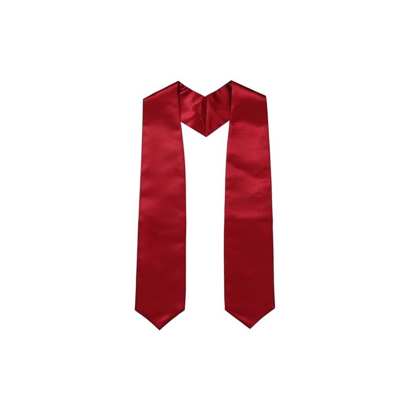 Newrara Maroon Graduation Stole (Maroon) - Unisex Adult - Graduating