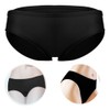 Silicone Elastic Female Swimming Trunks Waterproof Antibacterial Swimming TrunksBlack