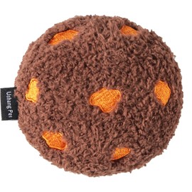 Ushang Pet Dog Chocolate Cookies Toys Squeaky Plush Chew Toys for Small & Medium Dogs | Funny Dogs Gifts | Dog Party Toys-Chocolate