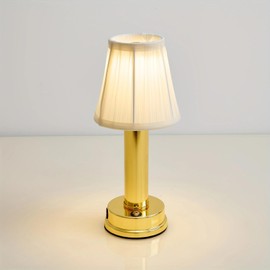 eypid 2000mah Battery Cordless Table Lamps 3W LED Table Lamp Dimmable Portable Table Lamp 3 Level Brightness Cordless Table Lamps for Living Room,Bedside,Bedroom,Restaurant,Bar(Gold)