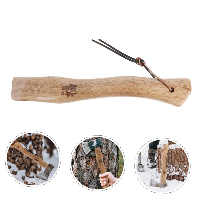CAXUSD Wooden Camping Axe Handle Ergonomic Heavy Duty Grip for