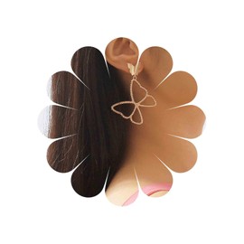 Xmsrn Vintage Hollow Butterfly Earrings Large Butterfly Drop Earring Open Butterfly Stud Earrings Exaggerated Butterfly Earrings Jewellery for Women and Girls, Zinc, No Gemstone