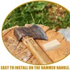 BESPORTBLE Essential 10pcs Wooden Handle Wedges Axe Wedge Splitting Axe