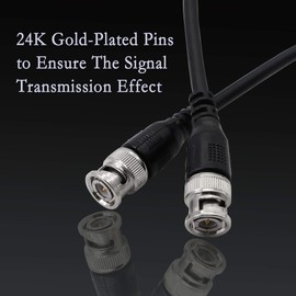 PNGKNYOCN BNC Ultra Low Loss 75ohm Coaxial Cable 2m for CCTV Cameras