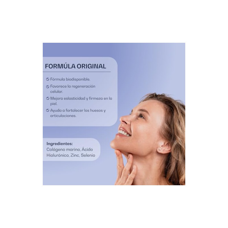 Marine Collagen Peptides Colágeno Marino Hidrolizado Péptidos Polvo Sabor Sobres