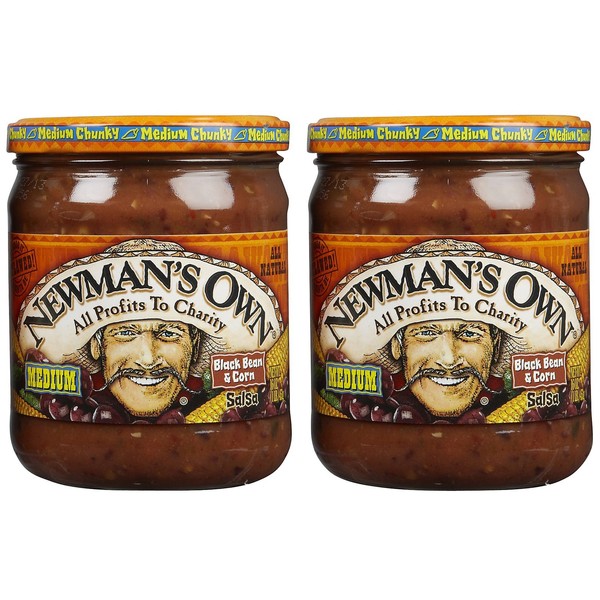 Newman's Own Black Bean & Corn Salsa, 16 oz, 2 pk
