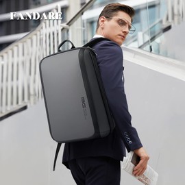 FANDARE Laptop Backpack Business Daypacks Travel Large Backpack fits 15.6 Inch Laptop Computer Bag for Women Men Rucksack Sports Car StylingGrey