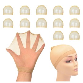 12 Pcs Stocking Wig Caps HD Wig Caps for Lace Front Wig Stretchy Wig Caps Thin and Breathable Stocking Wig Cap