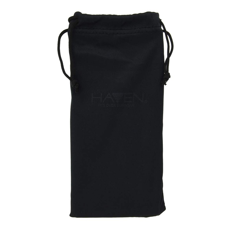 Dioptics Women's Haven Dahlia Fits Over Sunglasses Polarized Rectangular, Black,