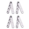 4 Piece Stainless Steel 360 Degree Rotating Concealed Hinges, Door