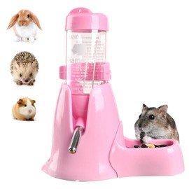 Wanheart 3 in 1 Pet Automatic Water Dispenser PP Water Bottle No Drip Small Pet Water Bottle (Pink, 80ml)