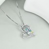 YFN - Collar de búho de plata de ley con