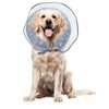 Inflatable Dog Cone Collar, Adjustable Size Soft PVC 2-in-1 Dog