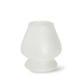 Matcha Maku-Frosted Glass Matcha Whisk Holder for Bamboo Matcha Chasen - Traditional Japanese Tea Ceremony Chasen stand -Desinged to keep form of Bamboo whisks in shape