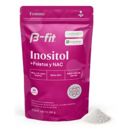 B-FIT Myo Inositol y D Chiro Inositol Fórmula 40:1 con Folatos y NAC 150g - Sabor Frutos Rojos - Suministro para 1 Mes 30 Servicios - Alta Biodisponibilidad