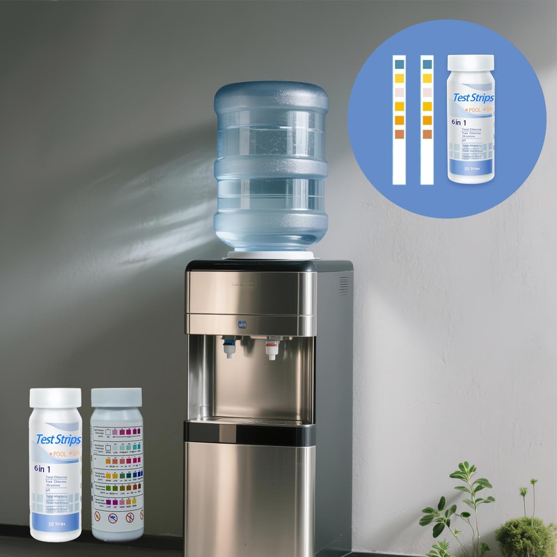 100Pcs Hot Tub 6 In 1 Test Strips, pH Test