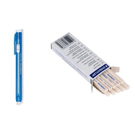 Staedtler Stick Eraser Holder and Eraser Refills(Pack of 10) Set