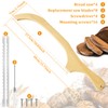 4 Pack Bread Slicer with 8 Replacement Serrated Blades for