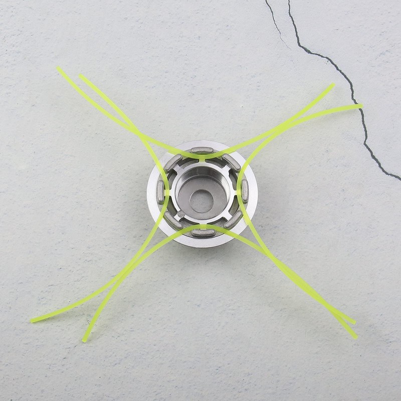 eMagTech Trimmer Head Replacement Silver Aluminum Universal Brushcutter Lawn Mower
