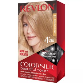 Revlon ColorSilk Hair Color 70 Medium Ash Blonde 1 Each (Pack of 7)