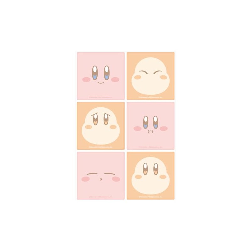 Tees Factory Kirby Star Decoration Tile Sticker Face H2.5 x