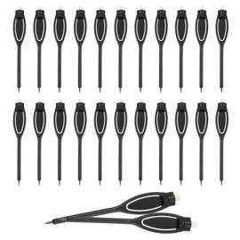 PATIKIL 2H Pencils, 24 Pack Golf Scoring Pencils with Eraser Mechanical Plastic Bulk for Sport Games Meeting Office, Black