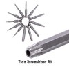Saiper 12 Pieces 1/4 Inch Hex Shank Torx Security Head