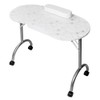 Manicure Nail Table,Portable Folding Station Desk Movable Manicure Table for