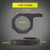 LIZARD GO Tube Clamps - 4Pack,Cross Bar Clamp 1.125",1.25",1.5 inch,Roll