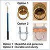 RQG Attic Pull Down Hook,Clothes Hook Pole,with a 16-60 inch