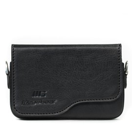 MegaGear MG1089 Leather Camera Case with Strap Compatible with Canon PowerShot SX620 HS, ELPH 180, ELPH 190 is, ELPH 360 HS, ELPH 170 is, SX610 HS - Black