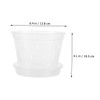 CIYODO 6sets Transparent Orchid Pots Breathable Net Pots Drainage and